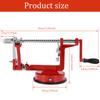 Three In One Fruit Peeler Manual Crank Peeler with Stable Suction Cup Labor-saving Peeler Suitable for Cutting Fruit Skin