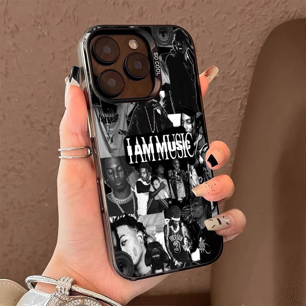 Чехол для телефона Playboi Carti O-Opium Rap Для IPhone 16 15 14 13 12 11 17 Pro Max Plus Цвет Серебристый Корпус
