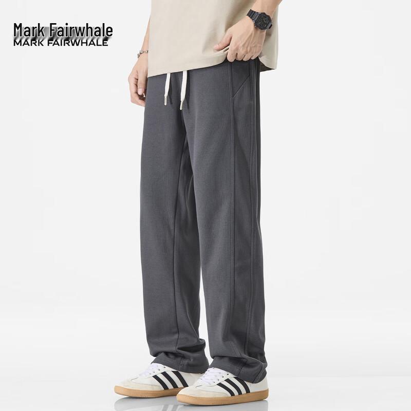 Mark Fairwhale Men's American Style Loose Fit Straight-Leg Casual Pants