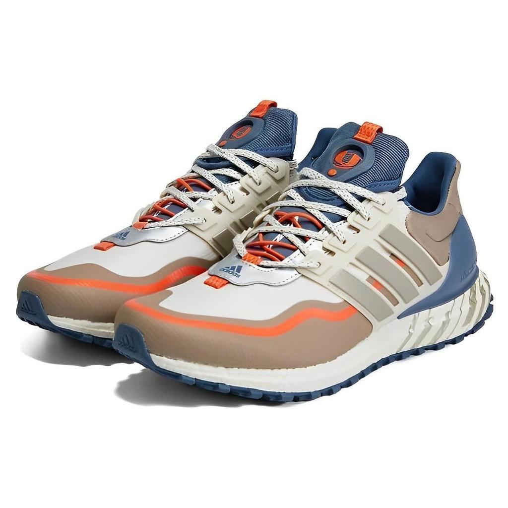 adidas Ткань против скручивания Нескользящие Износостойкие Низкие Повседневные Кроссовки для Бега Унисекс Коричневый Синий H06387