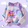 KPop Demon Hunters Letter 3D Print T Shirt Spring And Autumn Kids Girl Streetwear Women's Outdoor Pullover Long Sleeve Top Clothes