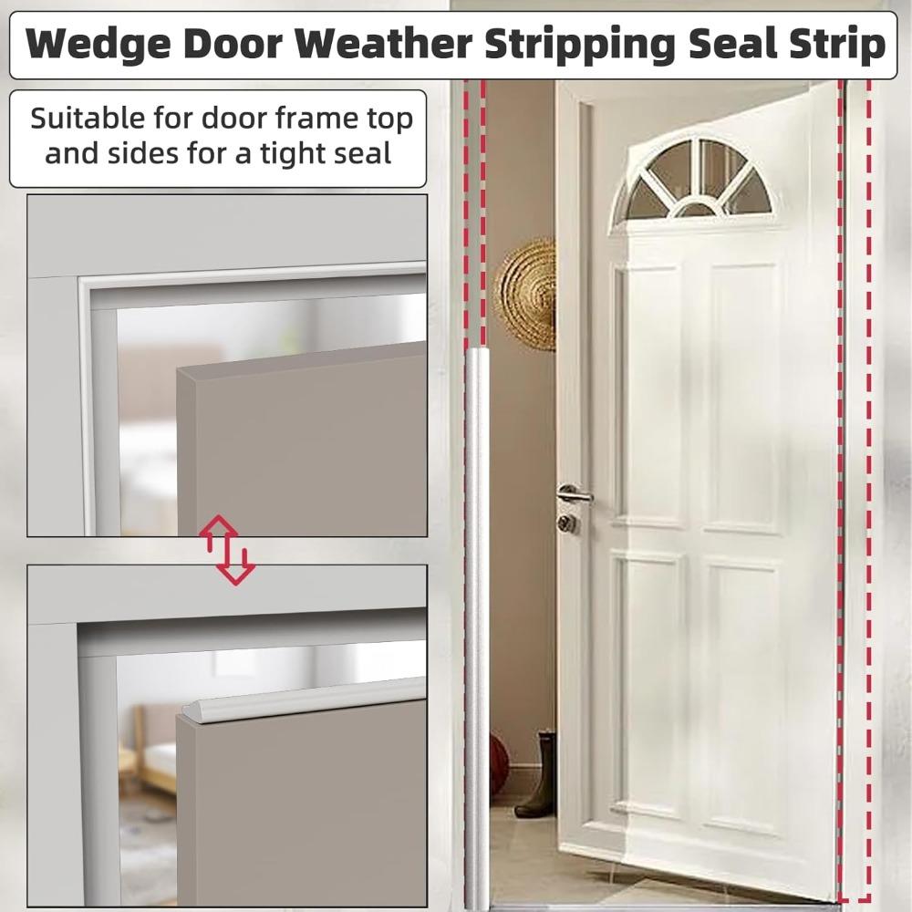 2M Window Seal Strip Foam Sound Insulation Door Bottom Windproof Strip Door Window Gap Insect Proof Acoustic Foam Filler Strip