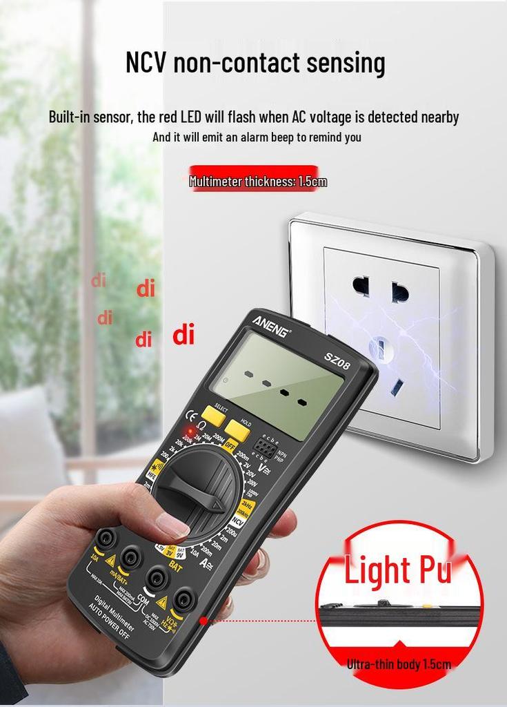 ANENG SZ08 Precision Digital Multimeter for Electrician Maintenance