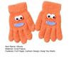 1 пара женских перчаток из кораллового флиса, мультяшные глаза, рты-сосиски, пятипалые термоперчатки, для улицы, для велоспорта, для холодной погоды, зимние, теплые, толстые перчатки
