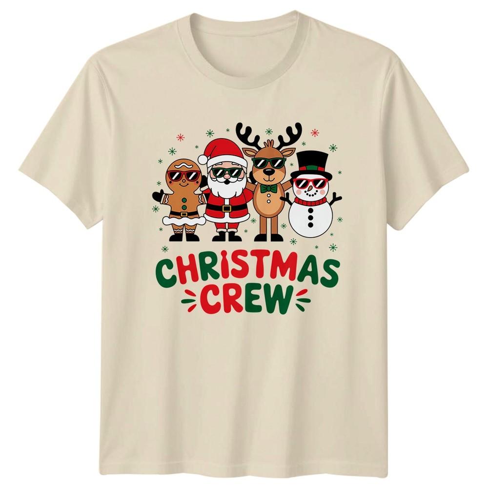 Christmas Crew Holiday Christmas Characters Unisex Unisexs Unisexs Graphic Tee