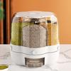 Bucket Household Moistureproof Insectproof Rice Rice Storage Box Rotatable Sealed Grain Storage Box Kitchen Partition Tool