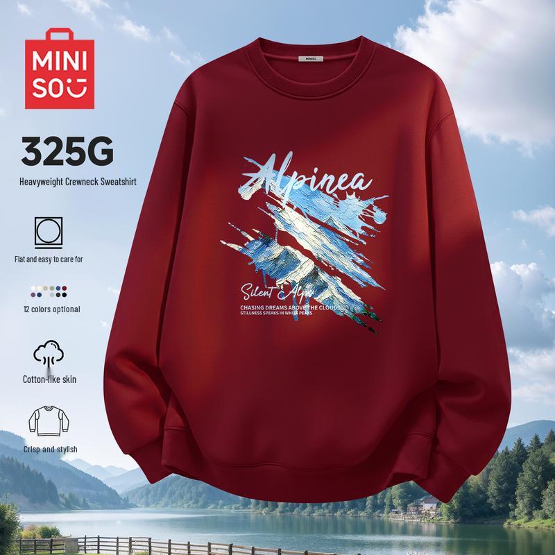 MINISO Мужской пуловер с круглым вырезом