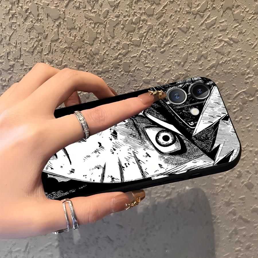 Мягкий чехол-накладка для телефона для iPhone X XS XR 13 Mini SE 15 Plus 11 14 12 17 16 Pro Max 17Air 7 8 Крутой Аниме Саске