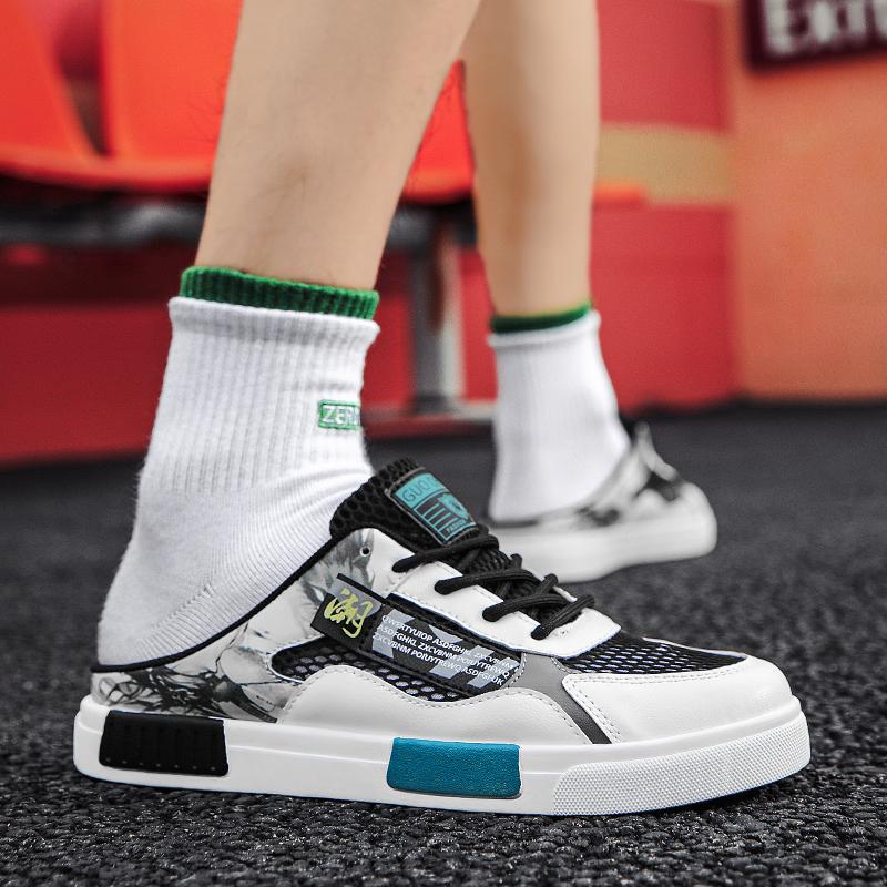 Big Size 47 Luxury Men Half Slippers Sandals Comfortable Casual Shoes Men Fashion Sneakers Anime Cosplay Men Slippers Slides Footwear