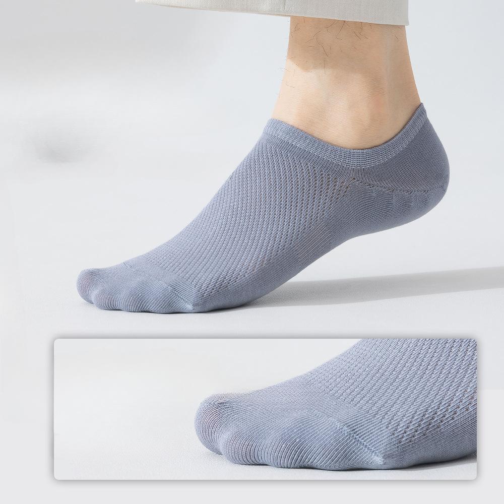 6 пар мужских тонких летних спортивных антибактериальных антибактериальных носков-лодочек без косточек