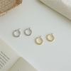 [Pretty] Simple Donut Ring Earrings (8780693)