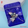 50pcs Jewelry Earring Self Sealing Bag Iridescent Laser Pouches Resealable Storage Bag