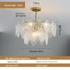 European Style Glass Chandelier for Luxury Living Room or Bedroom Decor