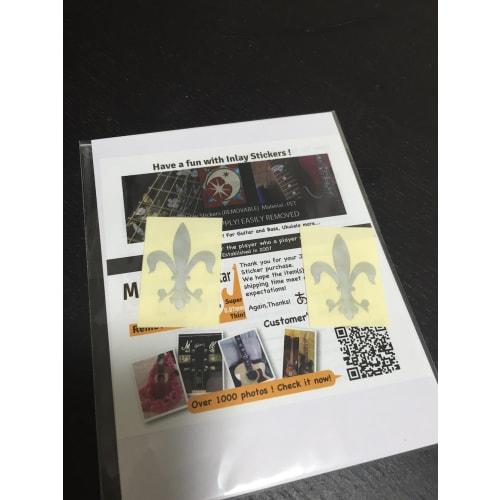 Jaccamou Frederie Guitar Head Inlay Stickers (Set of 2) H-112FD-WT-SET