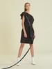Leuiel Diagonal Line Volume Dress_Blue