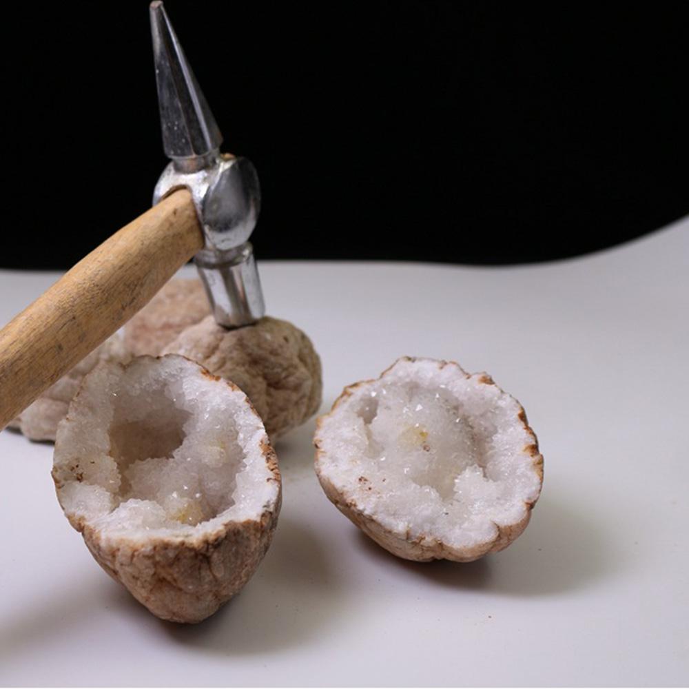 Unopened Natural Agate Geode Raw Crystal Mineral Energy Healing Crystals Lucky Stone Cluster Cave Collection Specimen