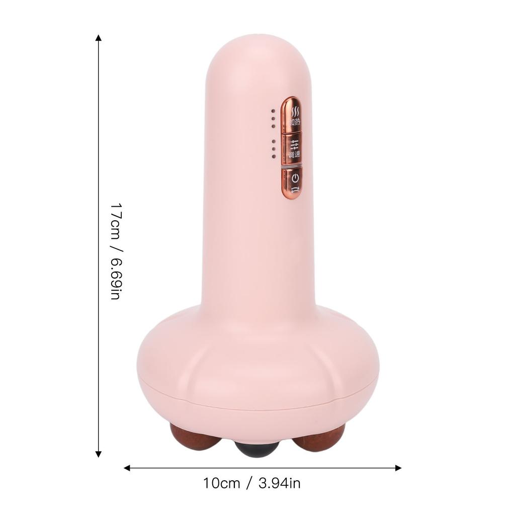 Handheld Belly Massager 3 Heating Gears Smart Timing Stone Needle Abdomen Massage Machine