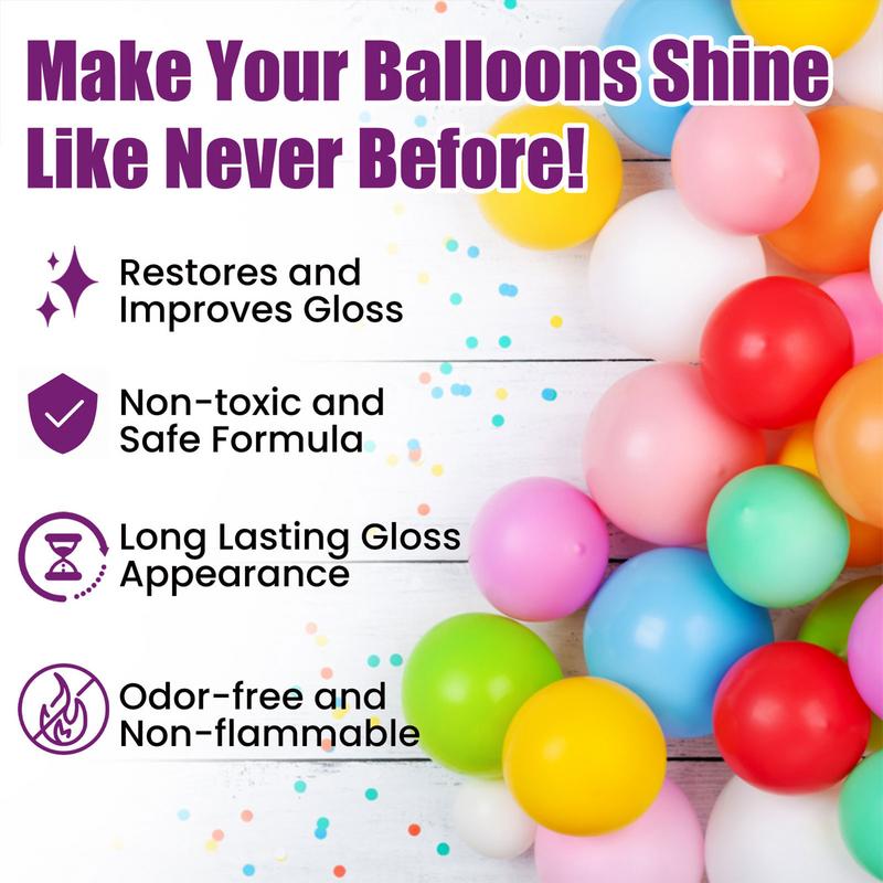 Balloon Spray To Last Balloon High Shine Spray For Latex Balloons Balloon Shine Glow Spray Ensures Longevity Vibrancy And Shine