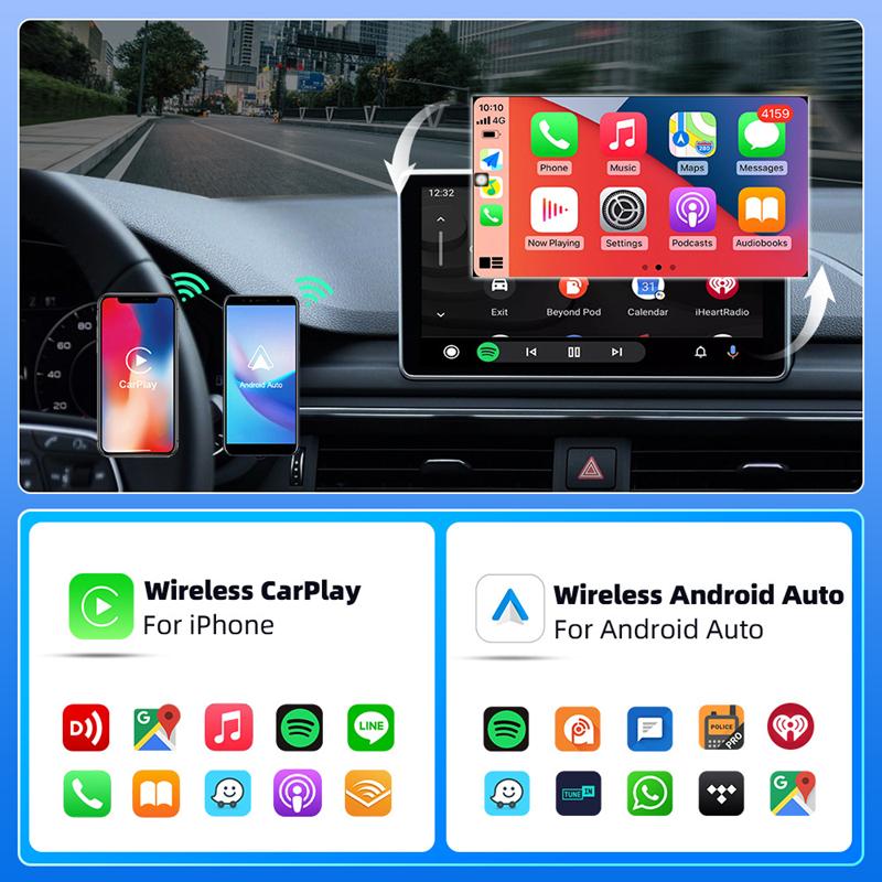 Xiaomi Новый Беспроводной Адаптер Android Auto Умная Мини-Коробка Plug and Play Универсальный Для VW Toyota Nissan Honda Ford Benz 2025