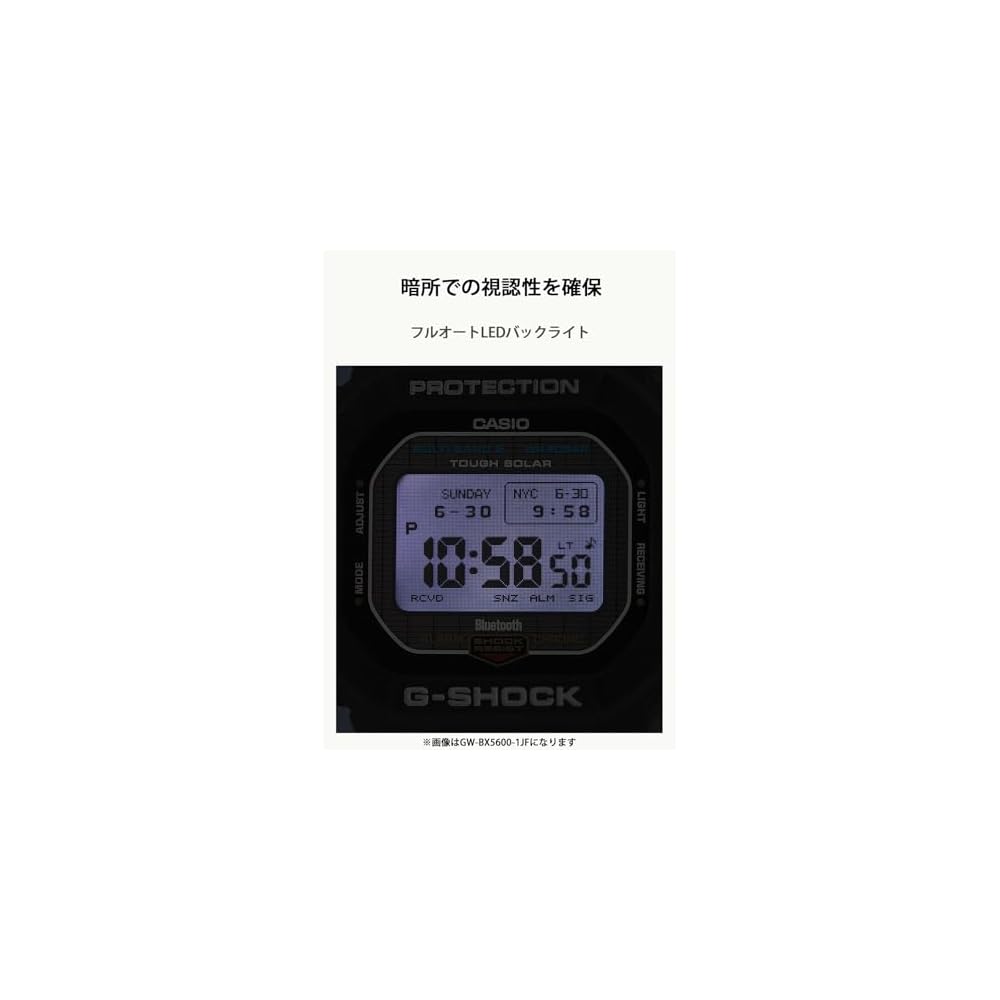 Casio G-Shock GW-BX5600-1A1JF Men's All Black Bluetooth Solar Watch with MIP LCD and Eco-Friendly Materials