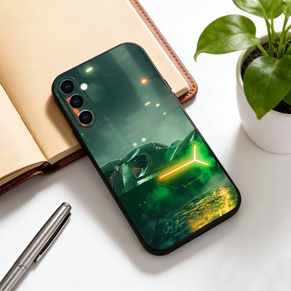 Supercar Phone Case For Samsung Galaxy A73,A72,A71,A70,A53,A52,A51,Soft Silicone Black Cover