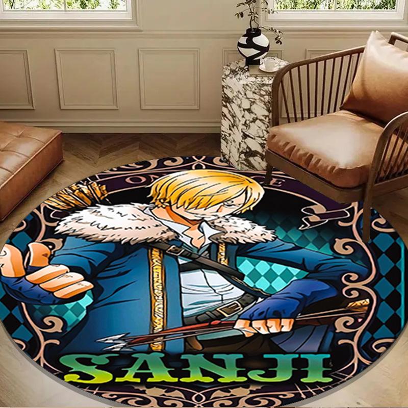 pirate Adventurous Journey Round Rug for Livingroom,Bedroom, Palyroom, Chair Rug, Area rug, Circle Carpet, Large Size Fan Christmas gift