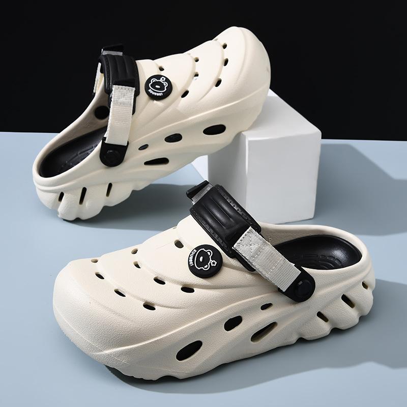 Hole Shoes Men's Summer New Thick-soled Casual Non-slip Outer Wear Beach Bag Head Couple Sandals