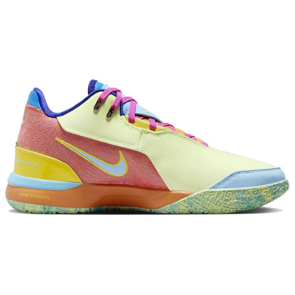 Nike Мужские кроссовки Zoom LeBron NXXT Gen Ampd IPS I Promise Multi-Color Violet-Mist Barely-Volt FZ7885-500