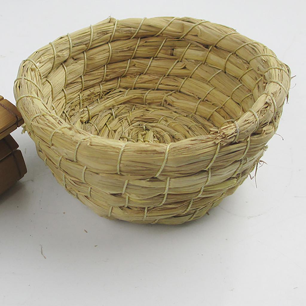Плетеная корзина из натуральной соломы, прочная, круглая, органайзер для хранения для дома, офиса, кухни, декоративное использование
