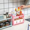 Настольный стеллаж для хранения косметики Стеллаж для хранения Настольный органайзер Стойка для закусок Ящик для хранения мелочей Домашняя кухонная сливная стойка Домашний органайзер