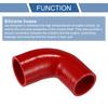 XAUTOHAUX 1 шт. Внутренний диаметр 51-57 мм Длина 90 мм 90 градусов Красный силиконовый шланг Силиконовая трубка Интеркулер Турбо Впускной шланг Jet Охлаждающее соединение