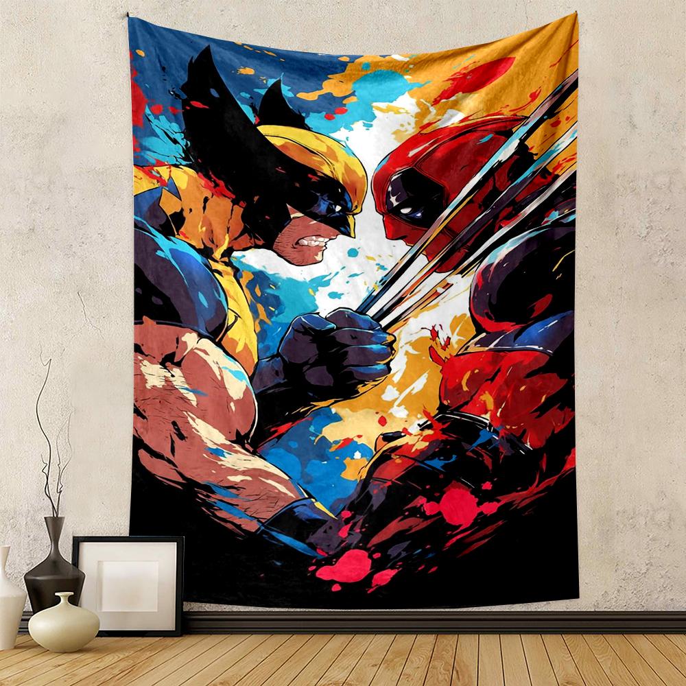 "Heroic Battle Artwork Patterned DesignPatterned tapestry for bedroom and living room home decor