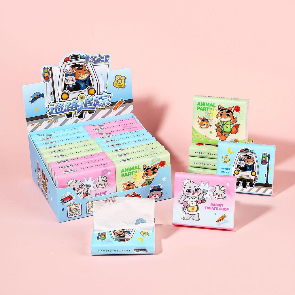 Sausage Dog Cartoon Portable Tissue Bag for Kids