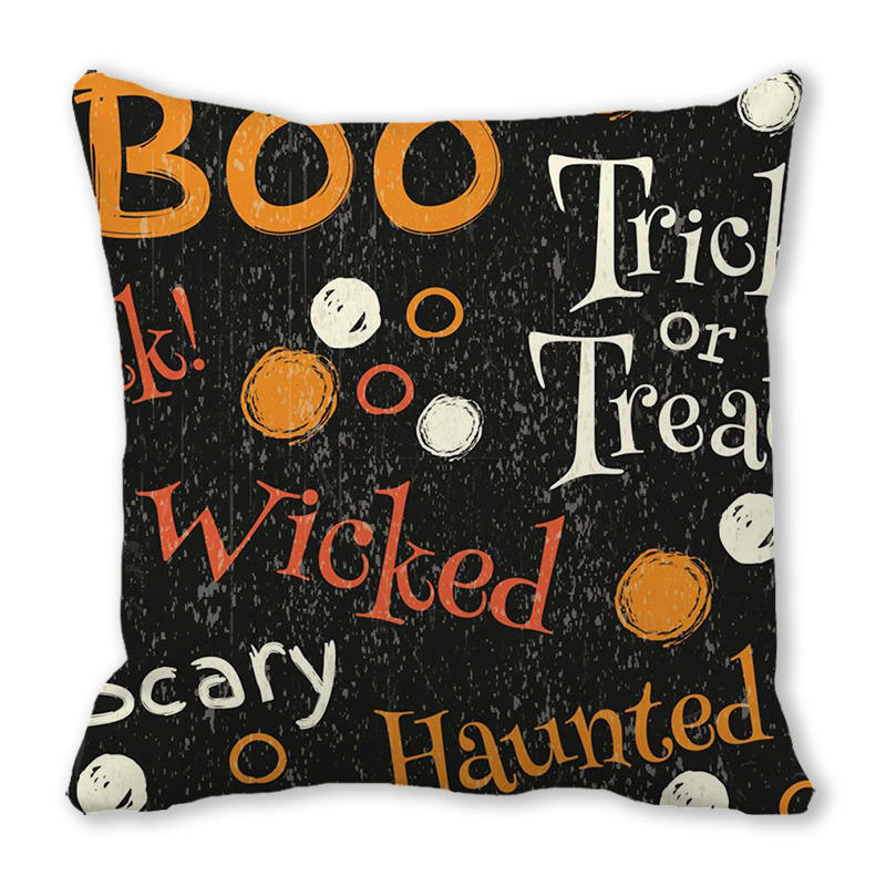 Хэллоуин ужас тыквенный принт наволочка для дома гостиная диван украшение квадратная полиэстеровая наволочка