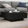 VidaXL Coffee Table Black 80x80x31 Cm Engineered Wood 836582