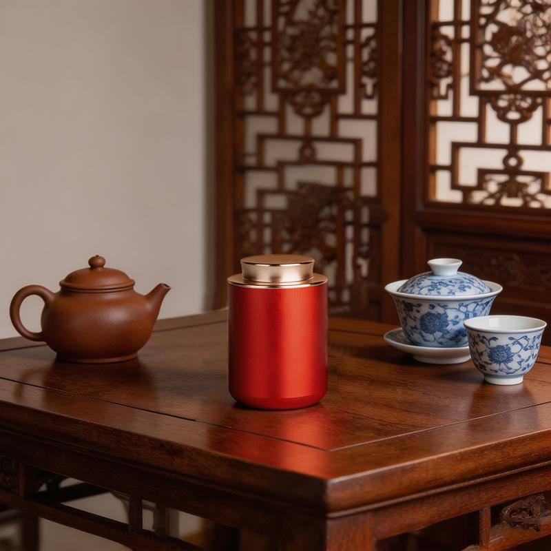 Portable Mini Tea Tin Can Creative Sealed Tea Storage Jar Empty Metal Container for Home Kitchen