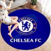 Круглый ковер Chelsea F, Ковер для гостиной, спальни, дивана, игровой комнаты, Нескользящий коврик для пола