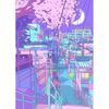 Classic Abstract Aesthetics Wall Art 80s Neon City Street Steam Wave HD Oil On Canvas Posters And Prints Home Bedroom Decor Gift