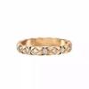 V Gold Xiang Coco 18K Кольца для пары с бриллиантами, стеганый узор, штабелируемые, для женщин