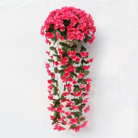 Искусственный цветок глицинии, лоза, кустистая, фиолетового цвета, красный, многоразовый, для использования в помещении, на открытом воздухе, для свадебной вечеринки, для гостиной, настенная гирлянда, украшение для дома