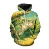 Толстовки с принтом рыбы 3D Рыбалка Мужчины Женщины Мода С Капюшоном Толстовка Хип-Хоп Толстовка Пуловер Унисекс Топы Пальто Модная Одежда с Капюшоном