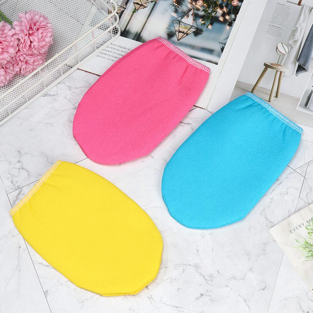 Smooth Skin Viscose Fiber Massage Shower Scrubber Bath Glove Exfoliating Towel Body Rub