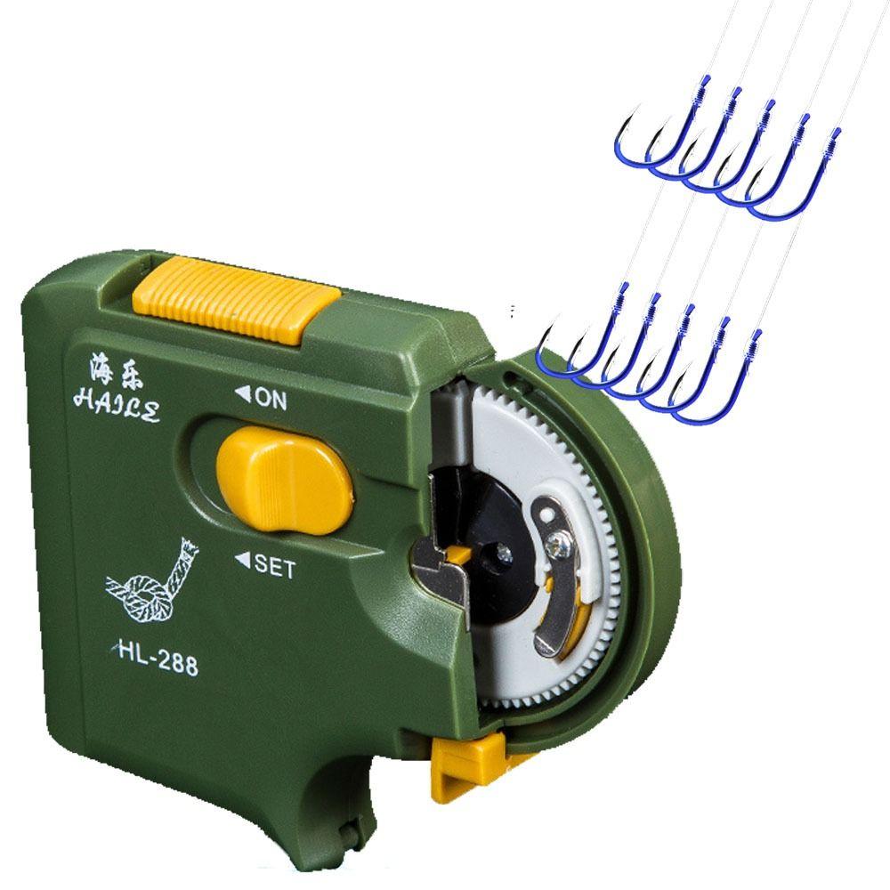 Automatic Fishing Hook Tier Machine Battery Operated Hooks Tying Tools  Fishing Equipment