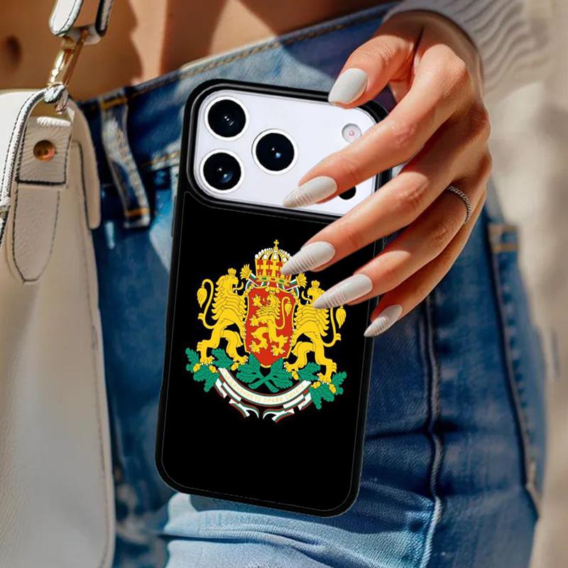 Чехол для телефона с картой и флагом Болгарии для iPhone 17 Air 14 15 13 12 Max Чехол для Apple 14 15 16 16e 11 Pro Max Plus Coque