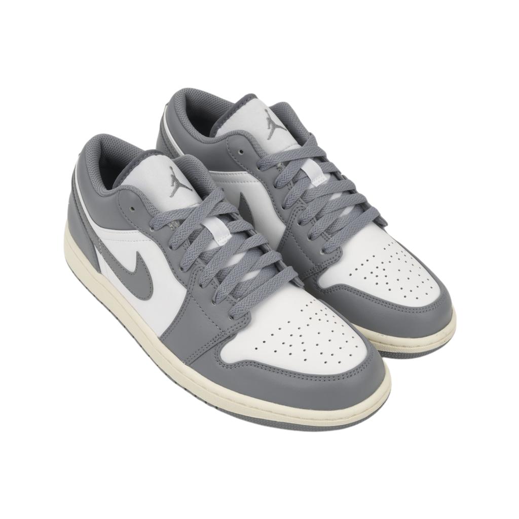 Air Jordan 1 Low Vintage Серые мужские кроссовки Stealth White Sail 553558-053