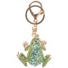 Rhinestone Frog Keychain Women Backpack Hanging Decor Car Key Chain Pendant