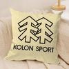 Luxury K-KolonS S-SPORT Cushion Cover Soft Plush Fabric Double-Sided Printed Sofa Cushion Cover for All Seasons Home Decor Gift