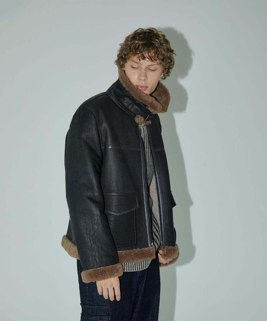 Pinblack Unisex Washed Merino Shearling Jumper