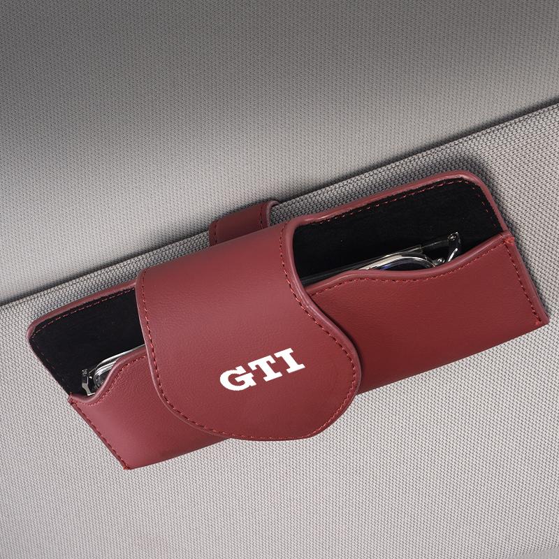 For VW Volkswagen Jetta MK5 Golf Sun Visor Sunglasses Storage Box Car Interior Accessories For Volkswagen T-ROC R Polo Beetle Ti