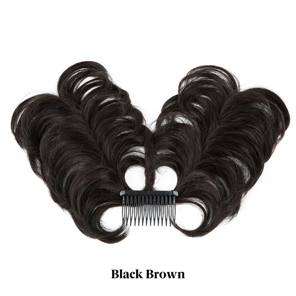 Wigs, Hair Rings, Women'S Balls, Adjustable Plug-In Comb, Fluffy Lazy Disc Hair Artifact, Wig Short Ponytail.